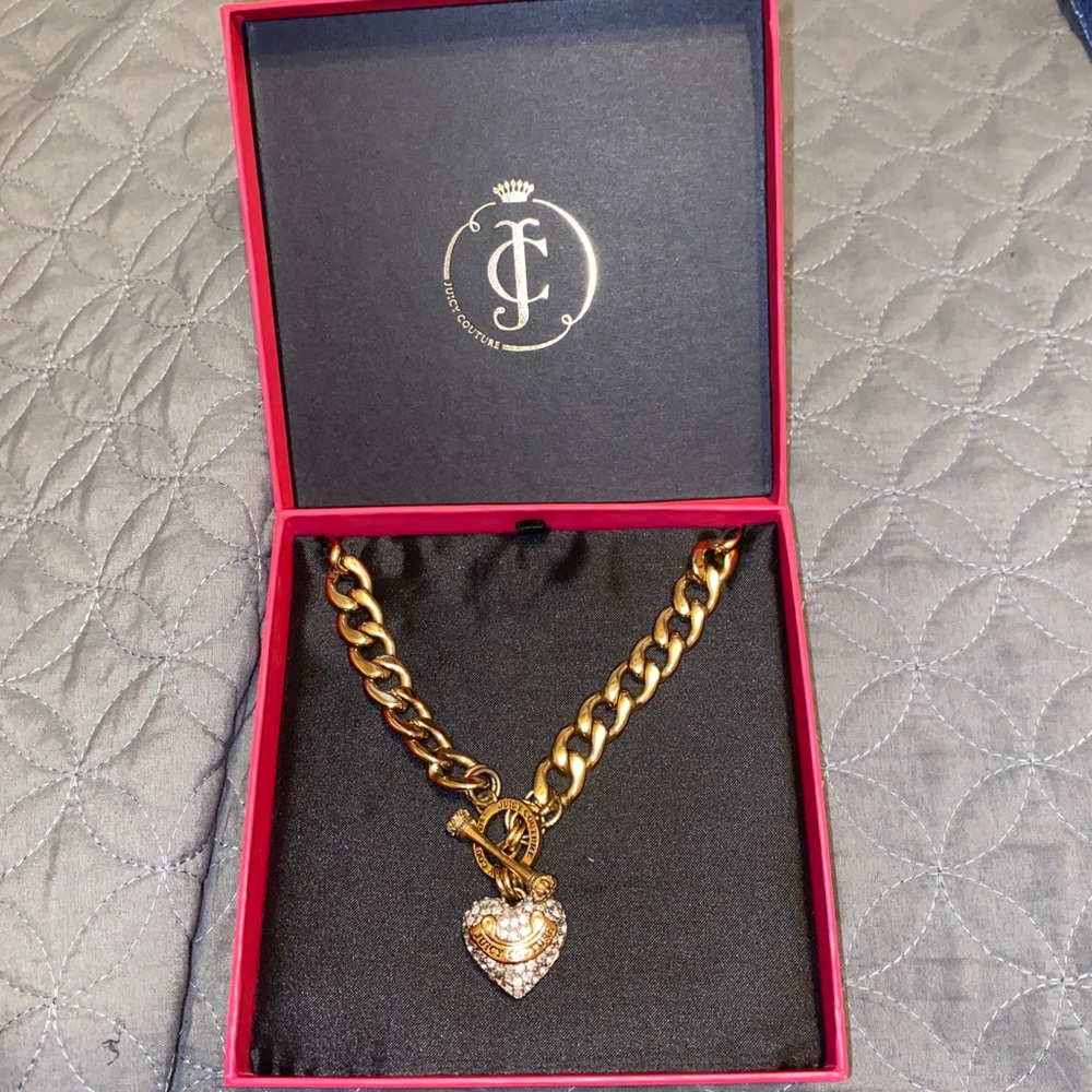 Juicy Couture Heart Banner necklace